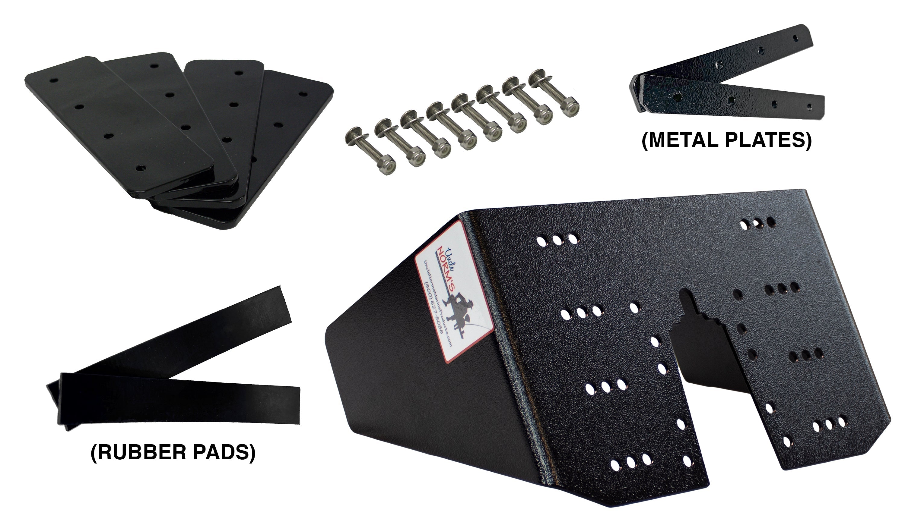 Dolphin-Trolling Fin with No-Drill Clamp Set